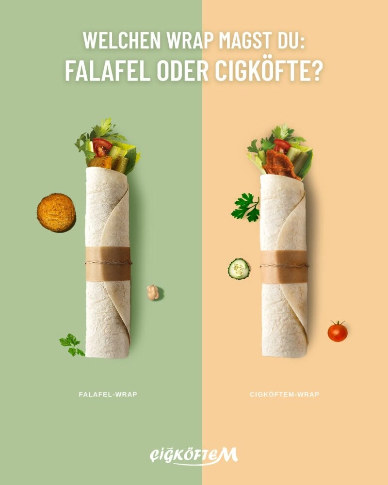 Falafel oder Çiğköfte?