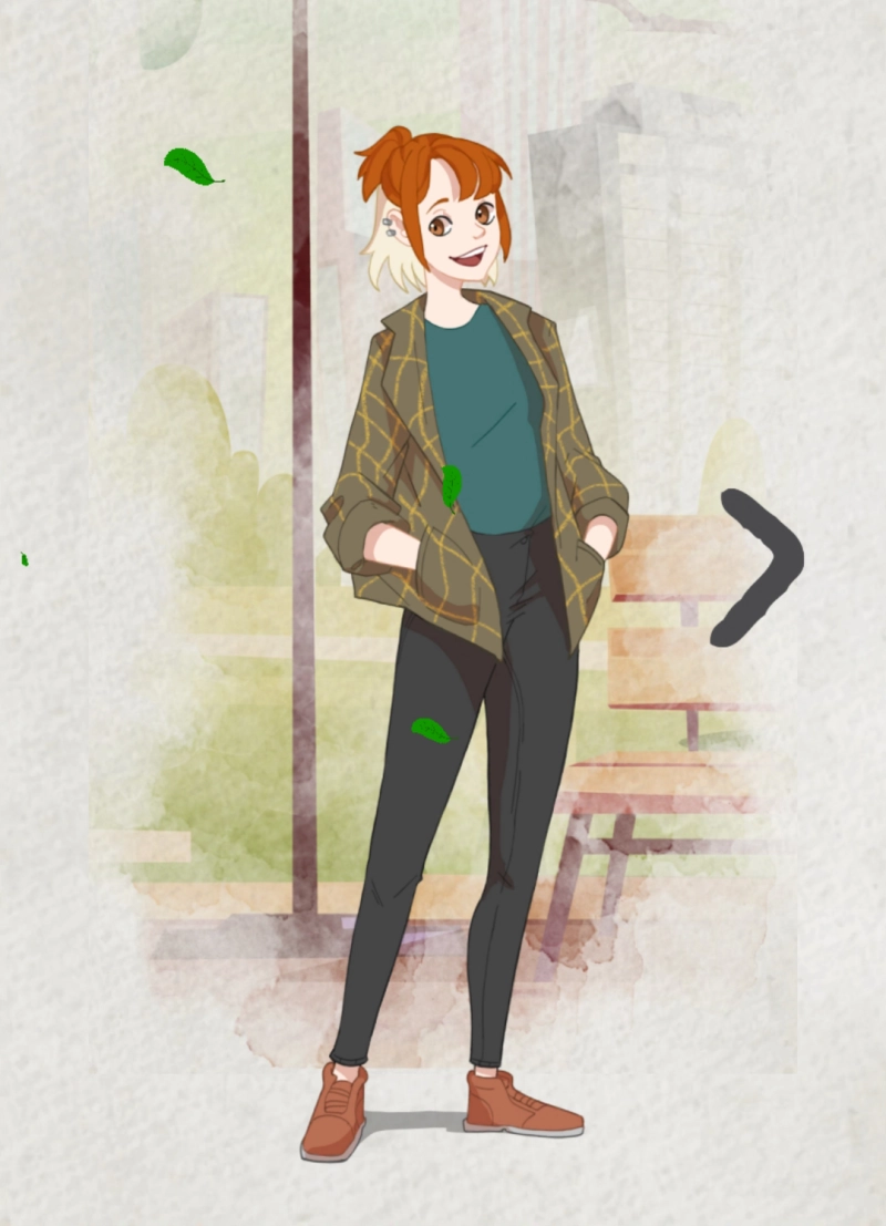Die Protagonistin und Umweltaktivistin Leah