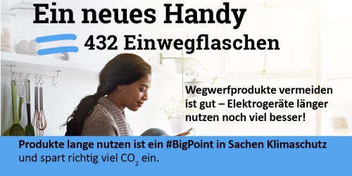 Nutze deine Elektrogeräte so lang wie möglich!
