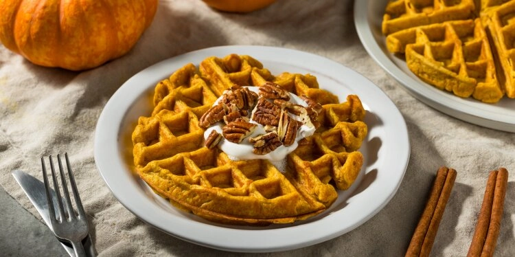 Köstliche Waffeln mit dem gewissen Etwas - Kürbis!