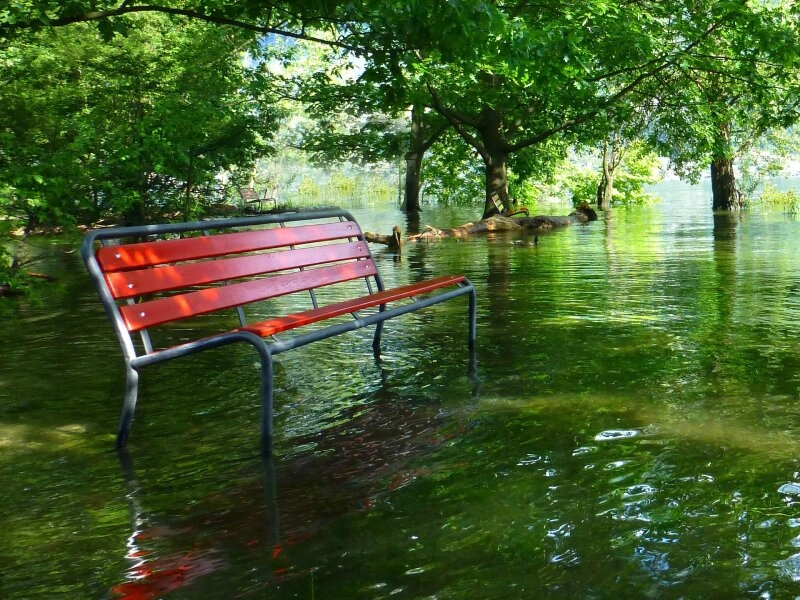 Blaue Korridore helfen auch dabei, Hochwasser zu vermeiden.