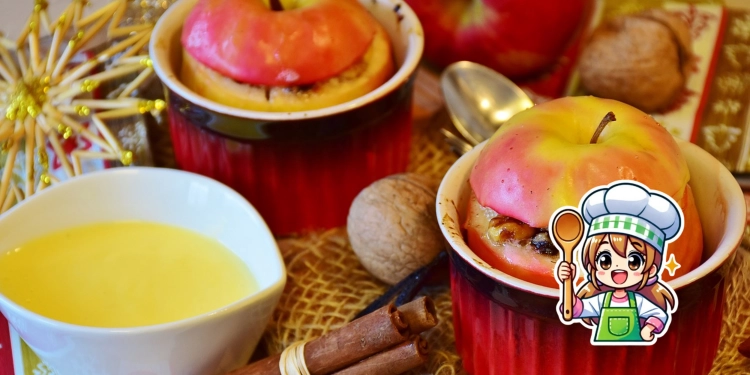 Ein köstlicher Anblick zur Weihnachtszeit: der Bratapfel!