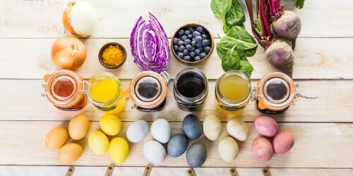 Eier färben mit natürlichen Lebensmitteln statt Chemie!